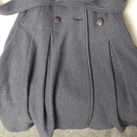 Free People Peplum Button Down Textured Wool Coat - Picture 6 of 7